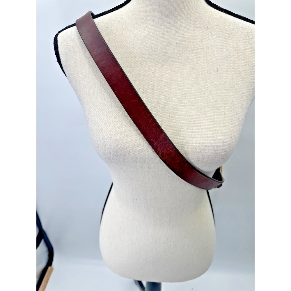 Vintage Orvis Chestnut Full Grain Leather Equestrian Hoof Pick Belt 40 Brass USA - Picture 5 of 16